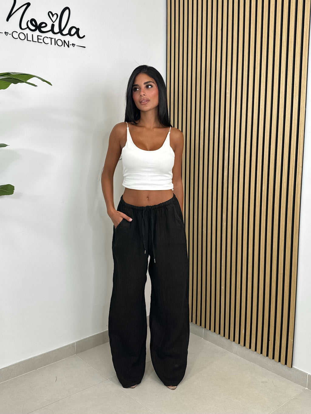 Pantalone 100% lino