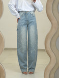 Jeans SCINTILLIO BALLON lavaggio chiaro- TAGLIA XS 34eu