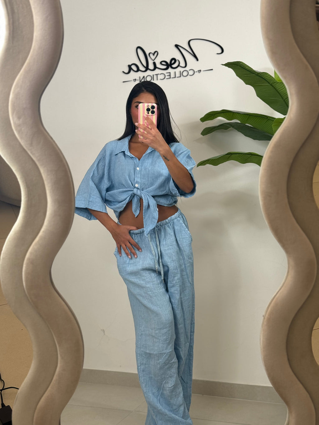 Camicia 100% lino