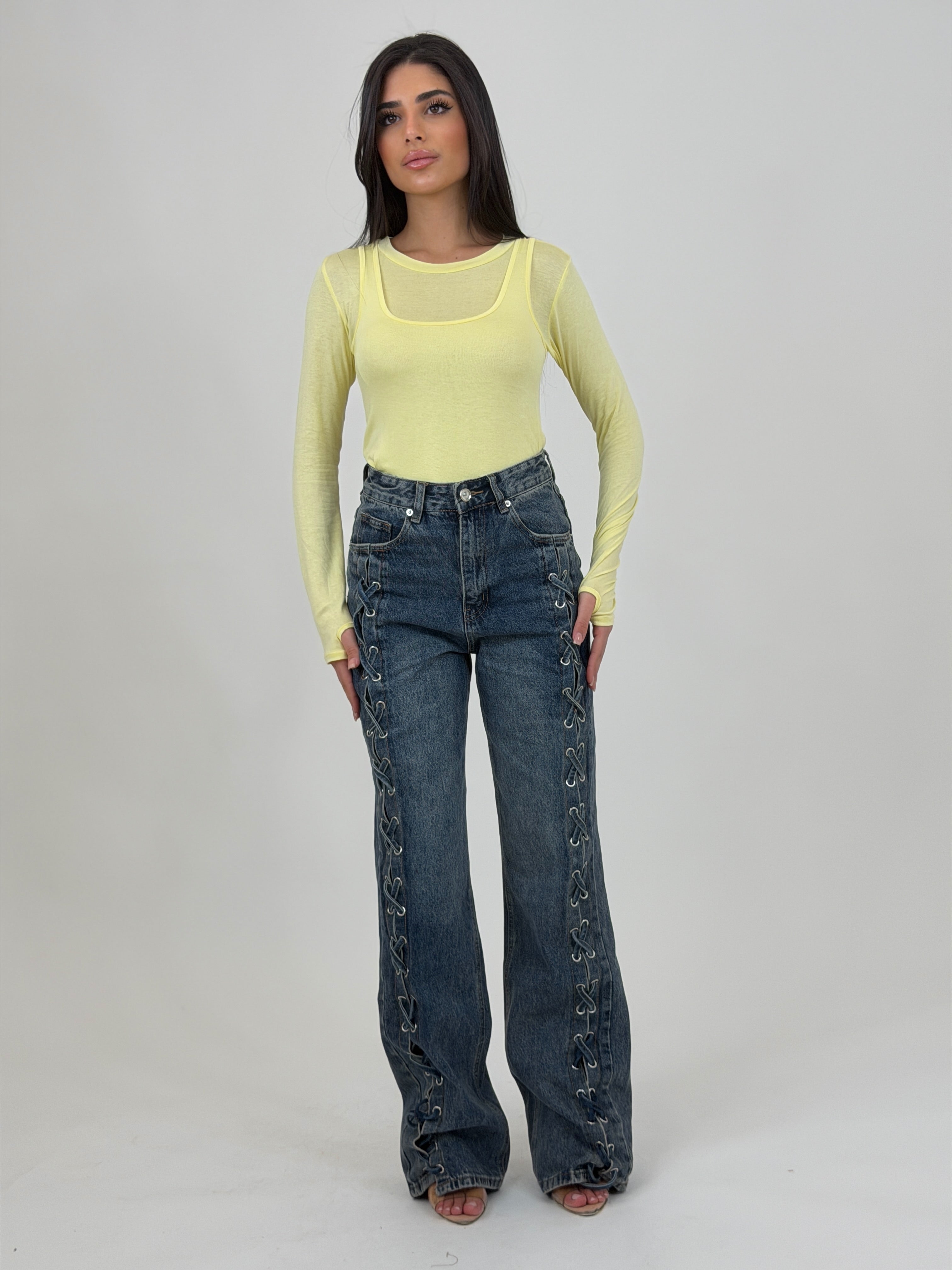 Jeans Stringhe