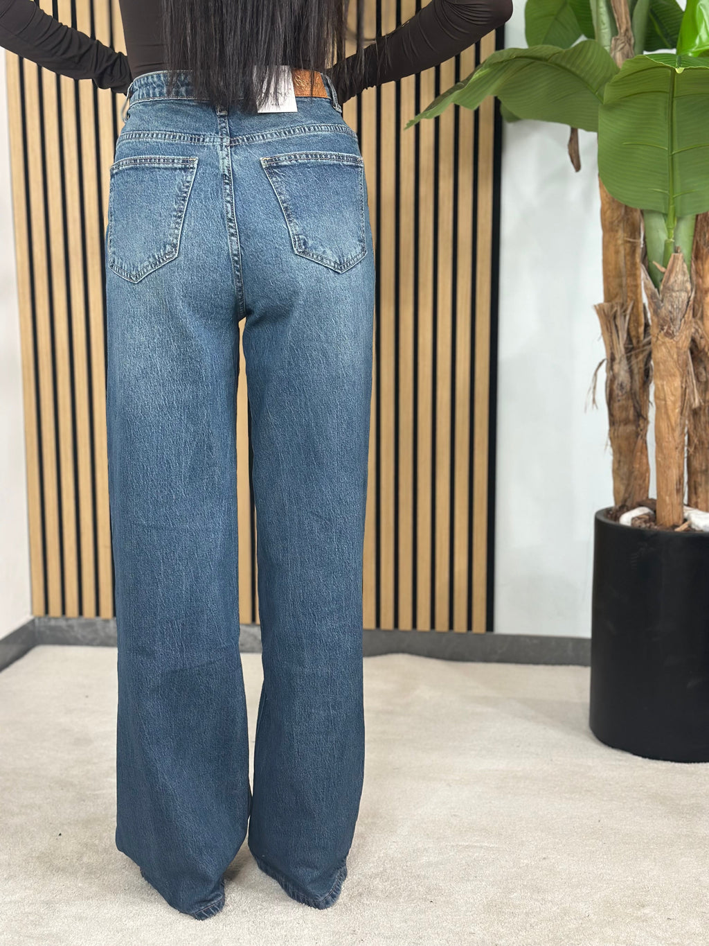 Jeans Chiusura Inversa lavaggio Blu