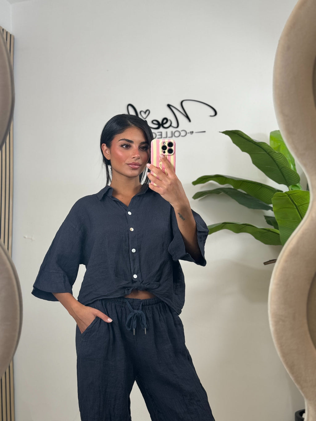 Camicia 100% lino