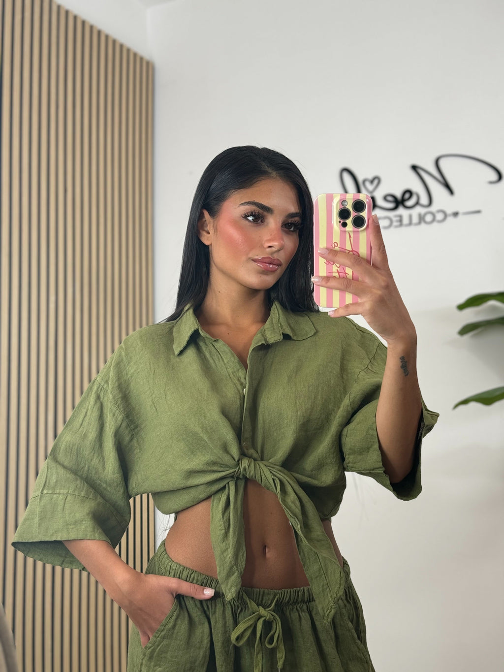 Camicia 100% lino