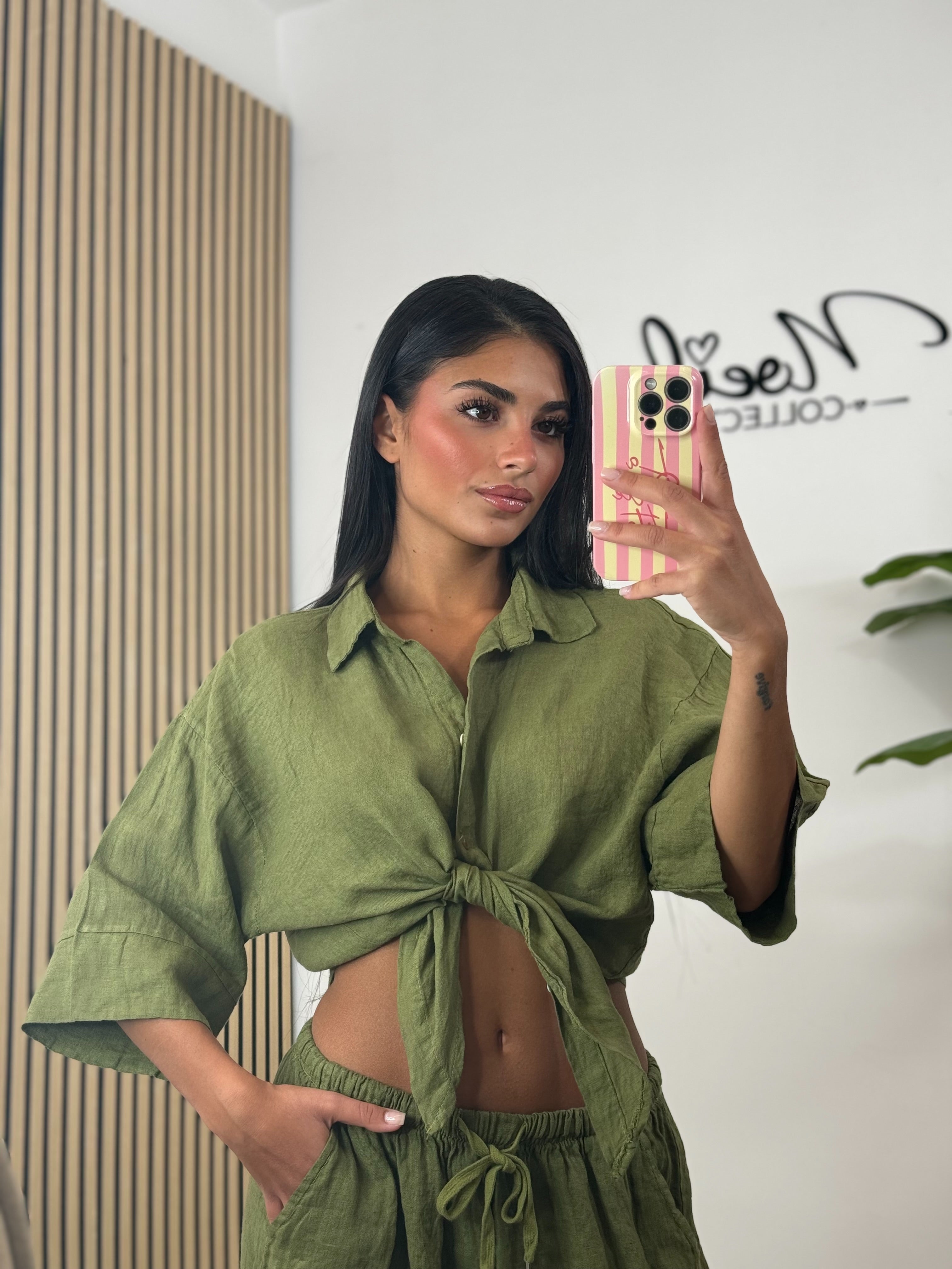 Camicia 100% lino