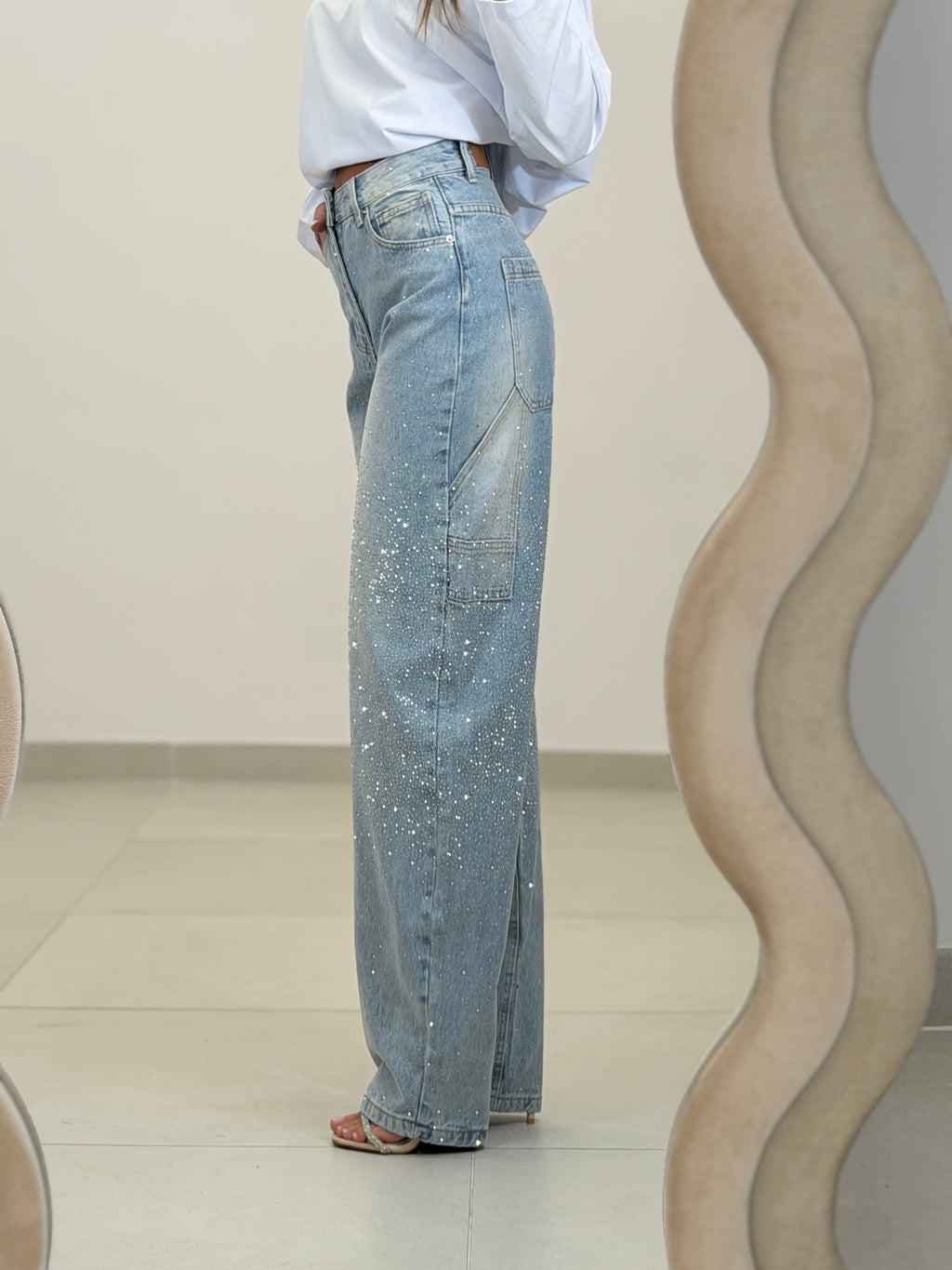 Jeans SCINTILLIO BALLON lavaggio chiaro- TAGLIA XS 34eu