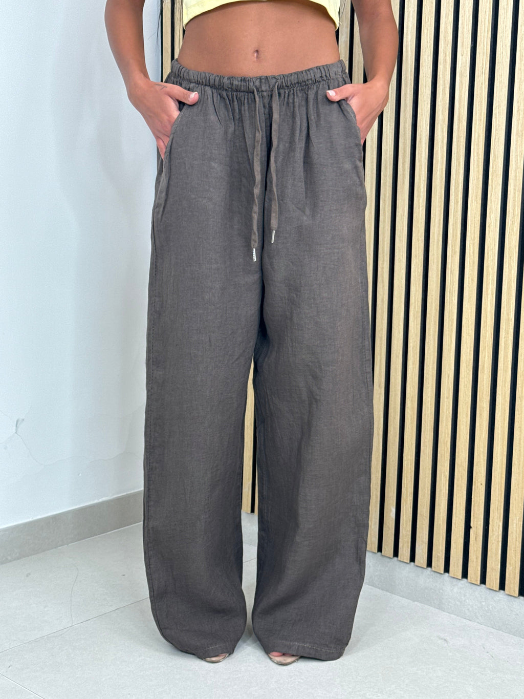 Pantalone 100% lino