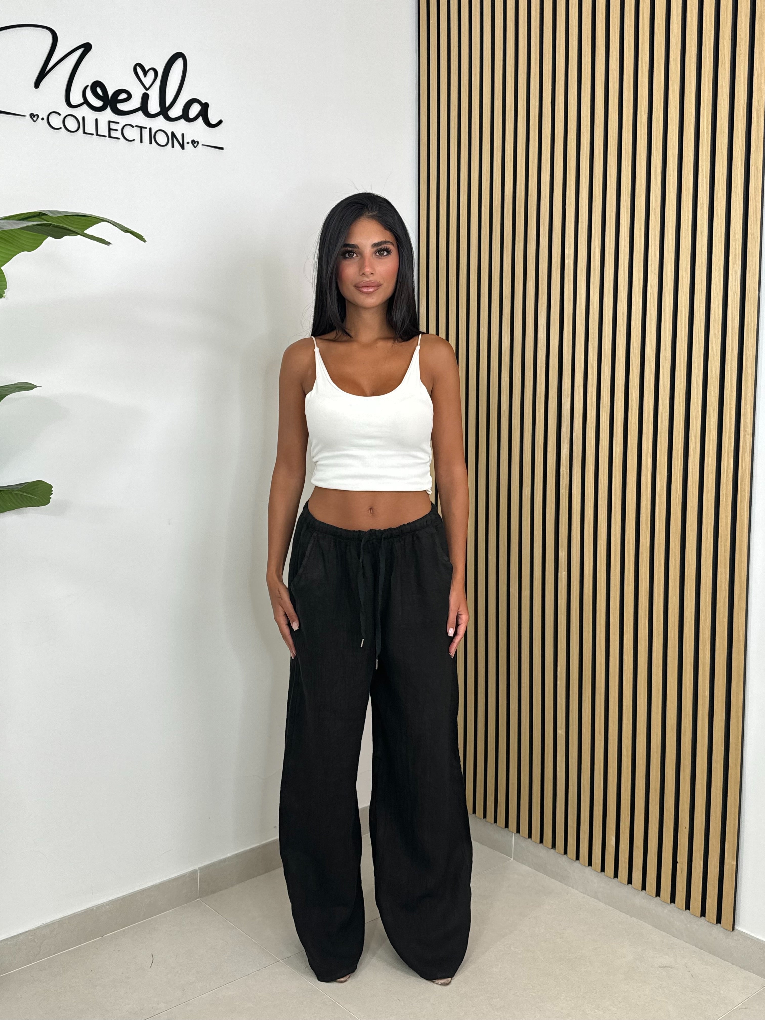Pantalone 100% lino