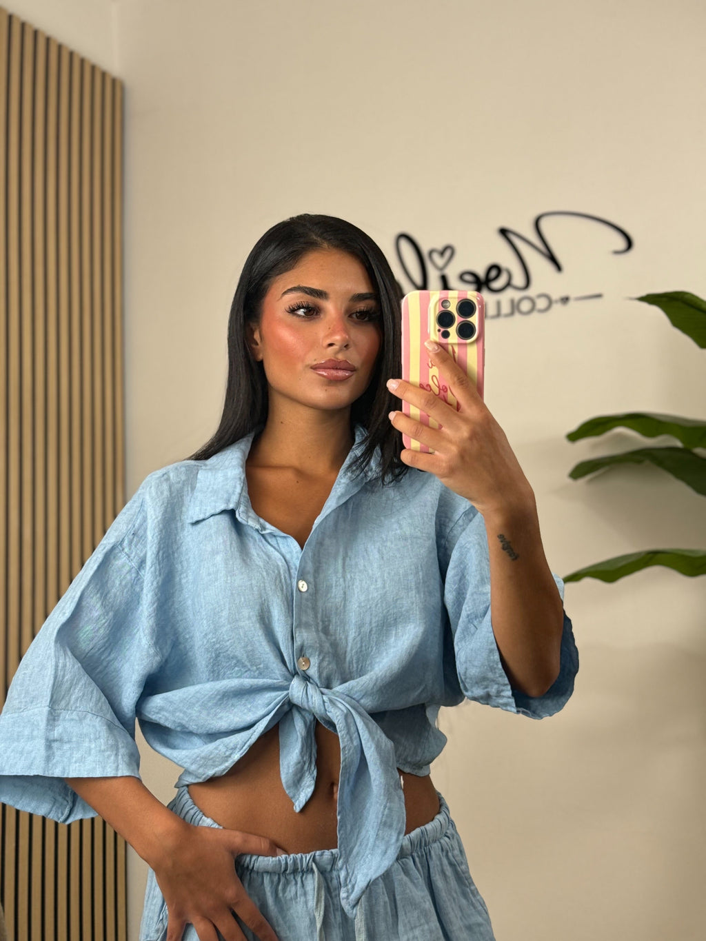 Camicia 100% lino