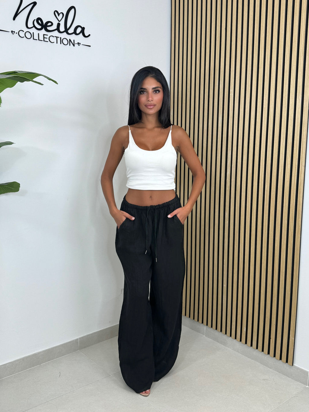 Pantalone 100% lino
