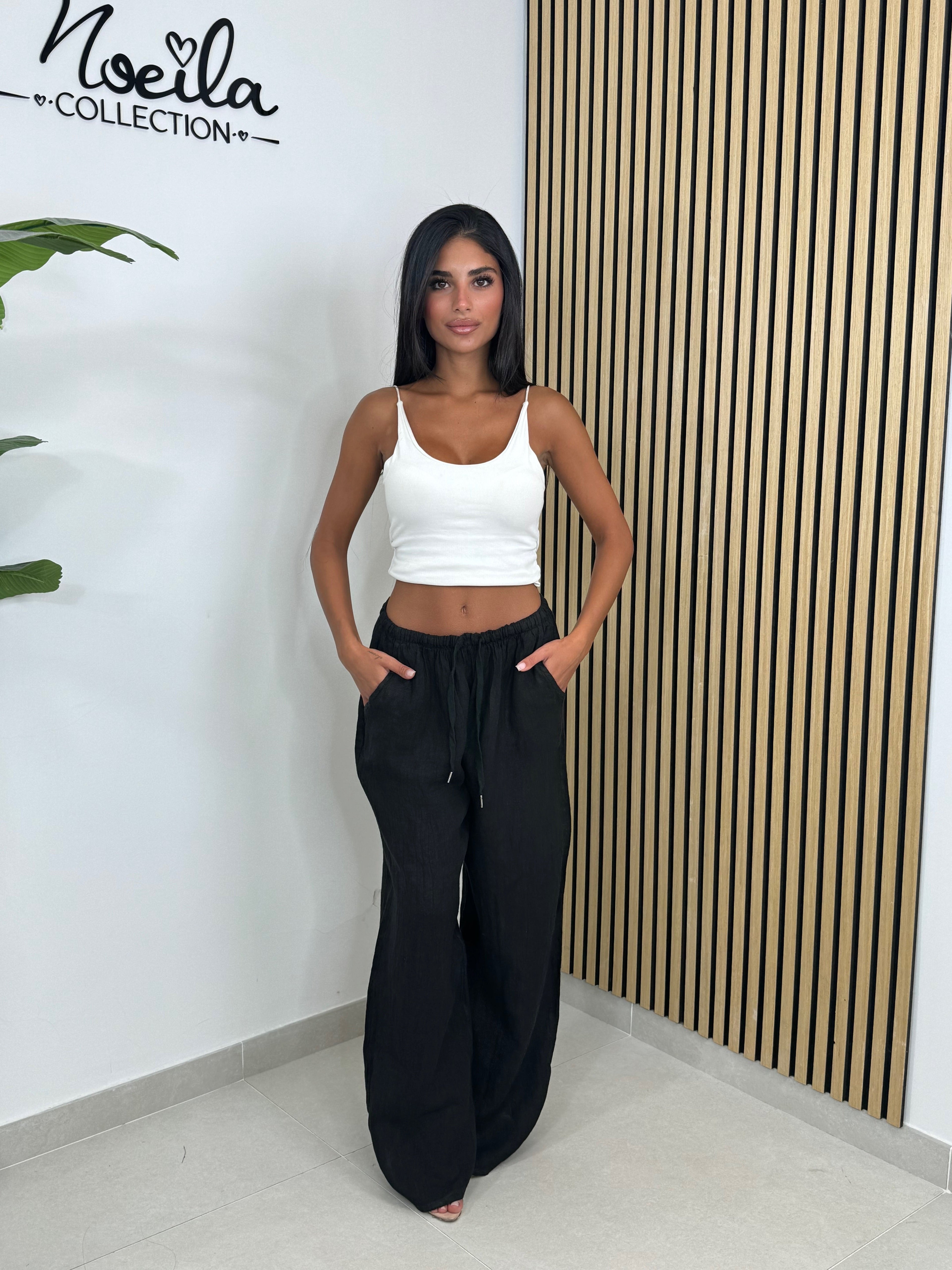 Pantalone 100% lino