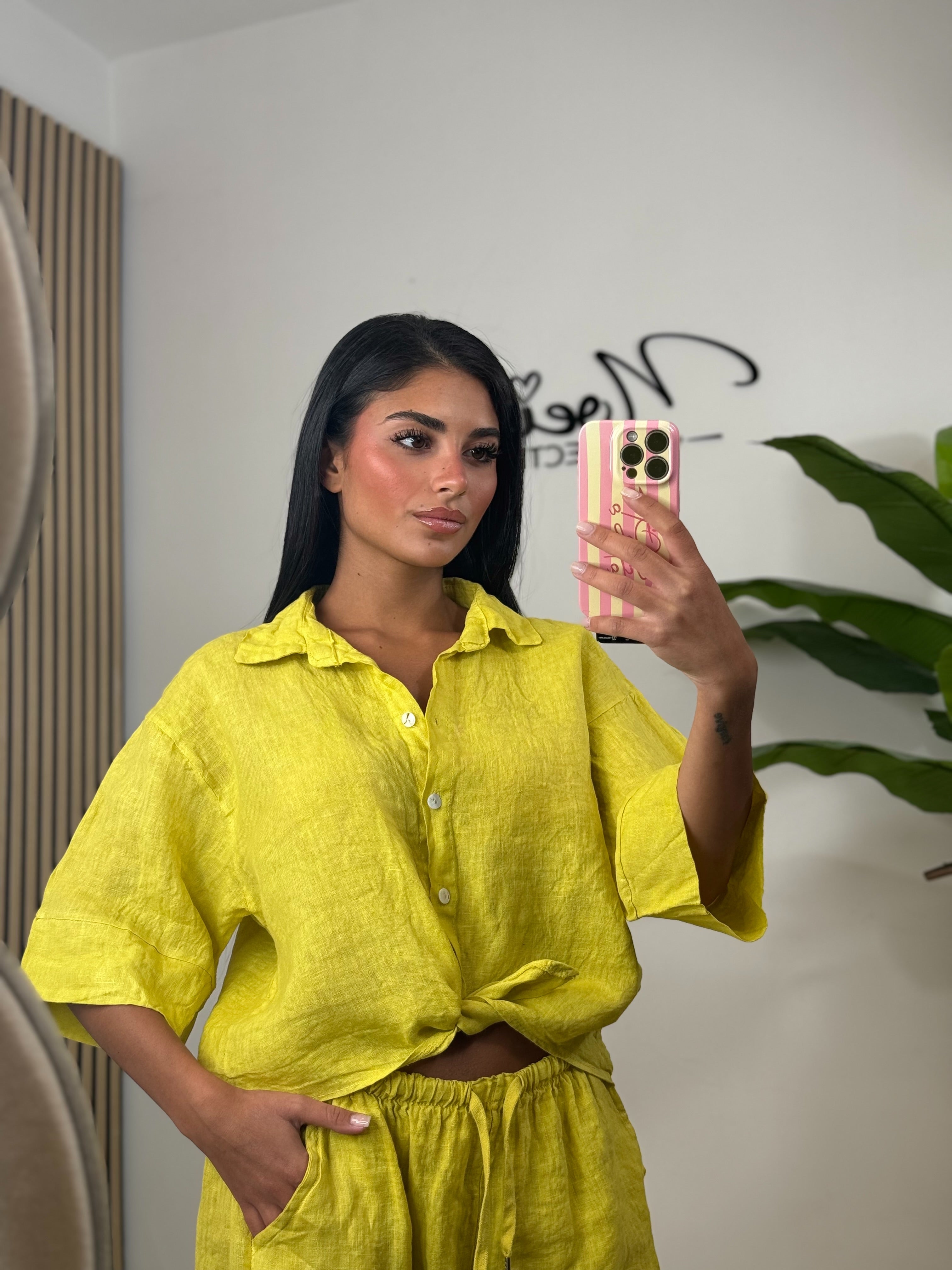Camicia 100% lino