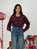 Cardigan Cuori oro