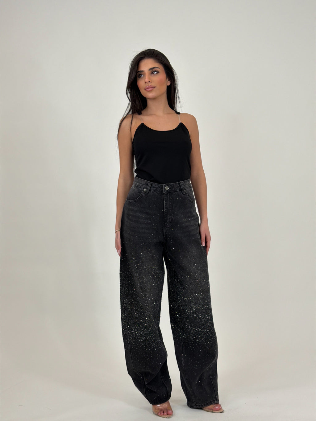 Jeans scintillio Gray/Black