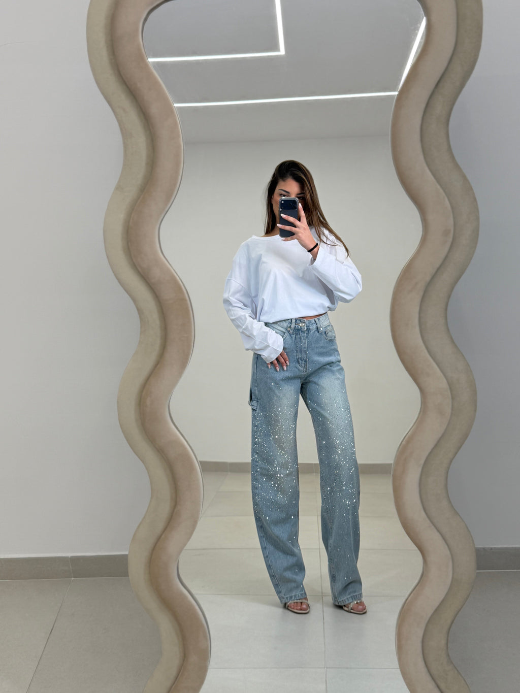 Jeans SCINTILLIO BALLON lavaggio chiaro- TAGLIA XS 34eu