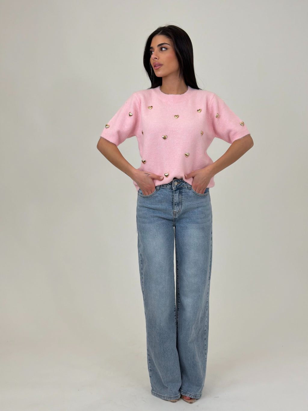 Pull Cuori Oro