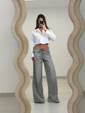 Jeans Scintillio Grigio chiaro - Taglia S 36 eu