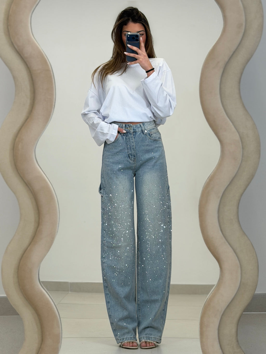 Jeans SCINTILLIO BALLON lavaggio chiaro- TAGLIA XS 34eu