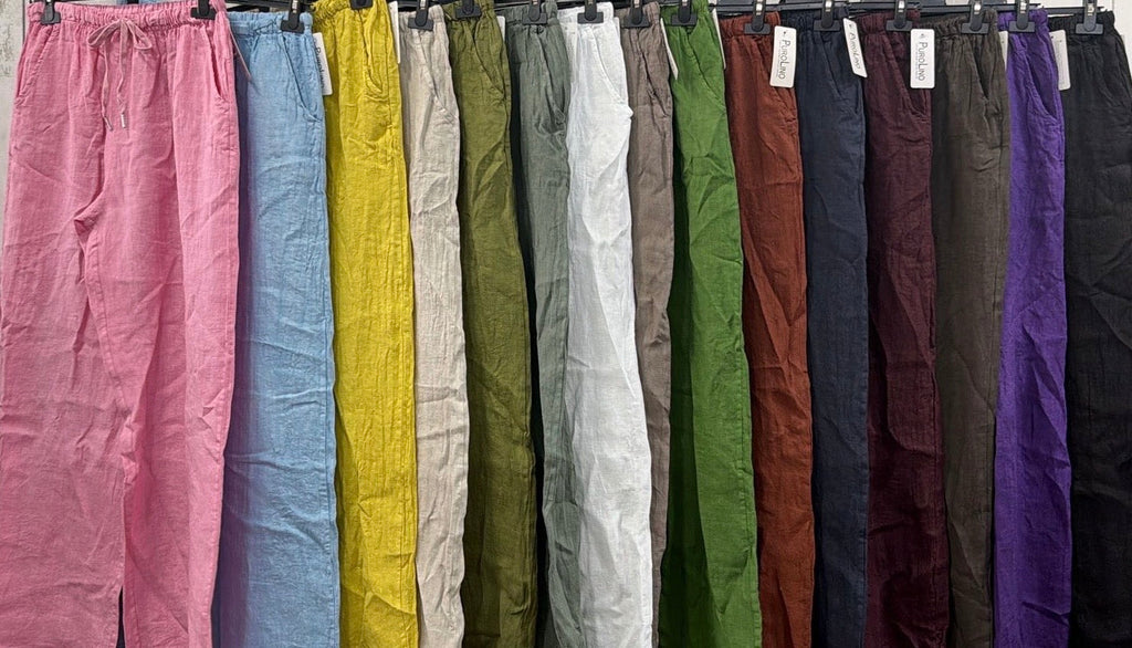 Pantalone 100% lino