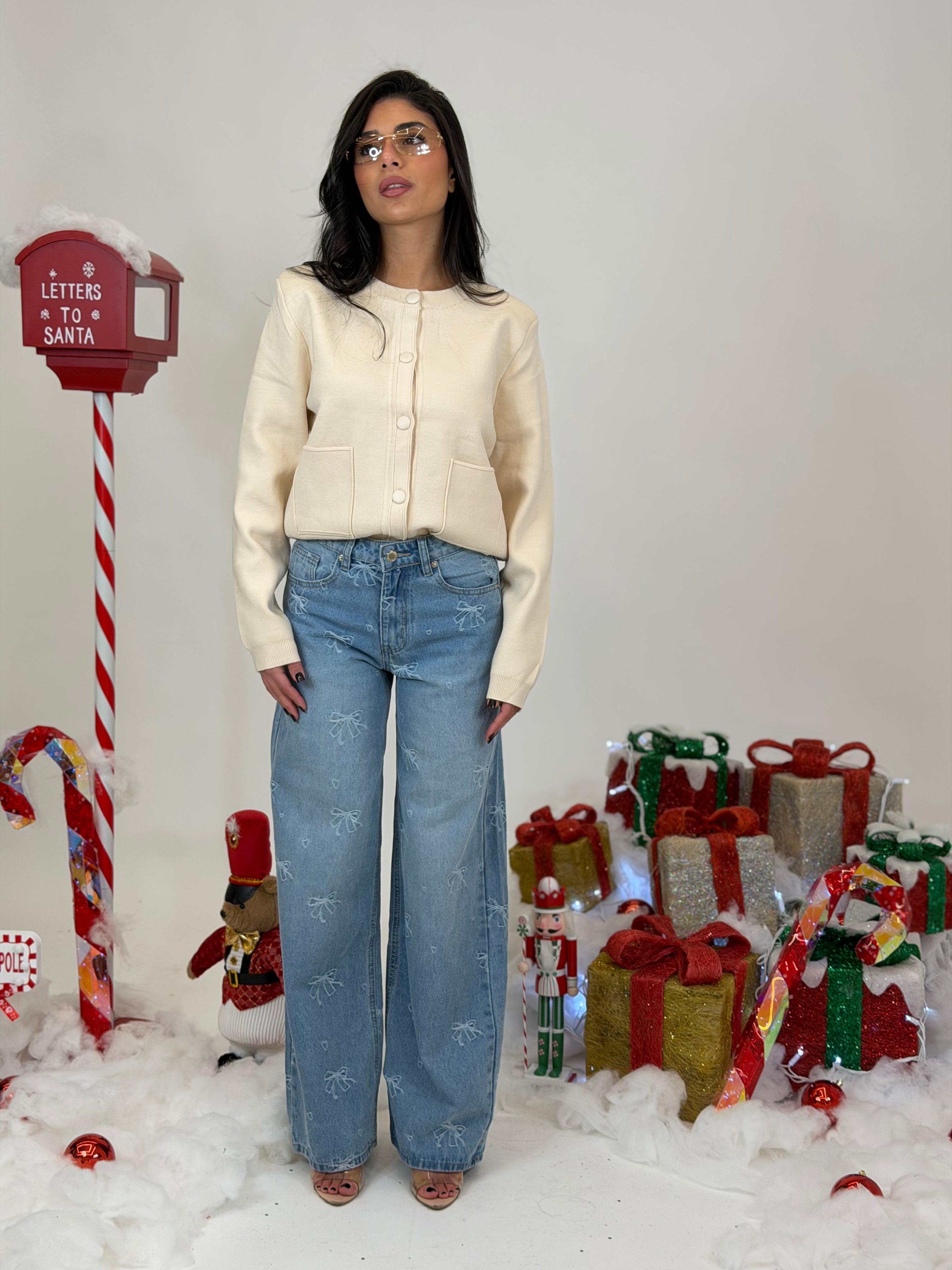 Jeans fiocchetti